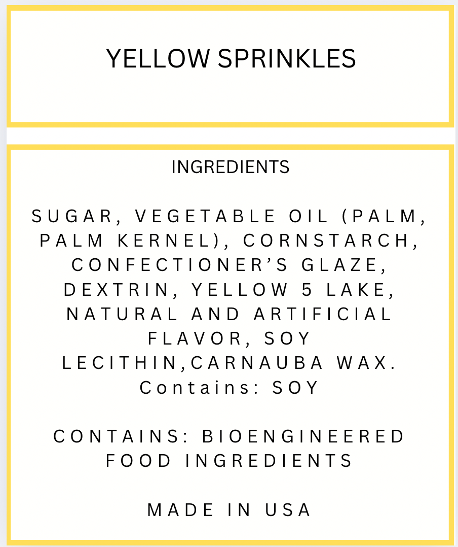 Yellow Sprinkles 4 oz