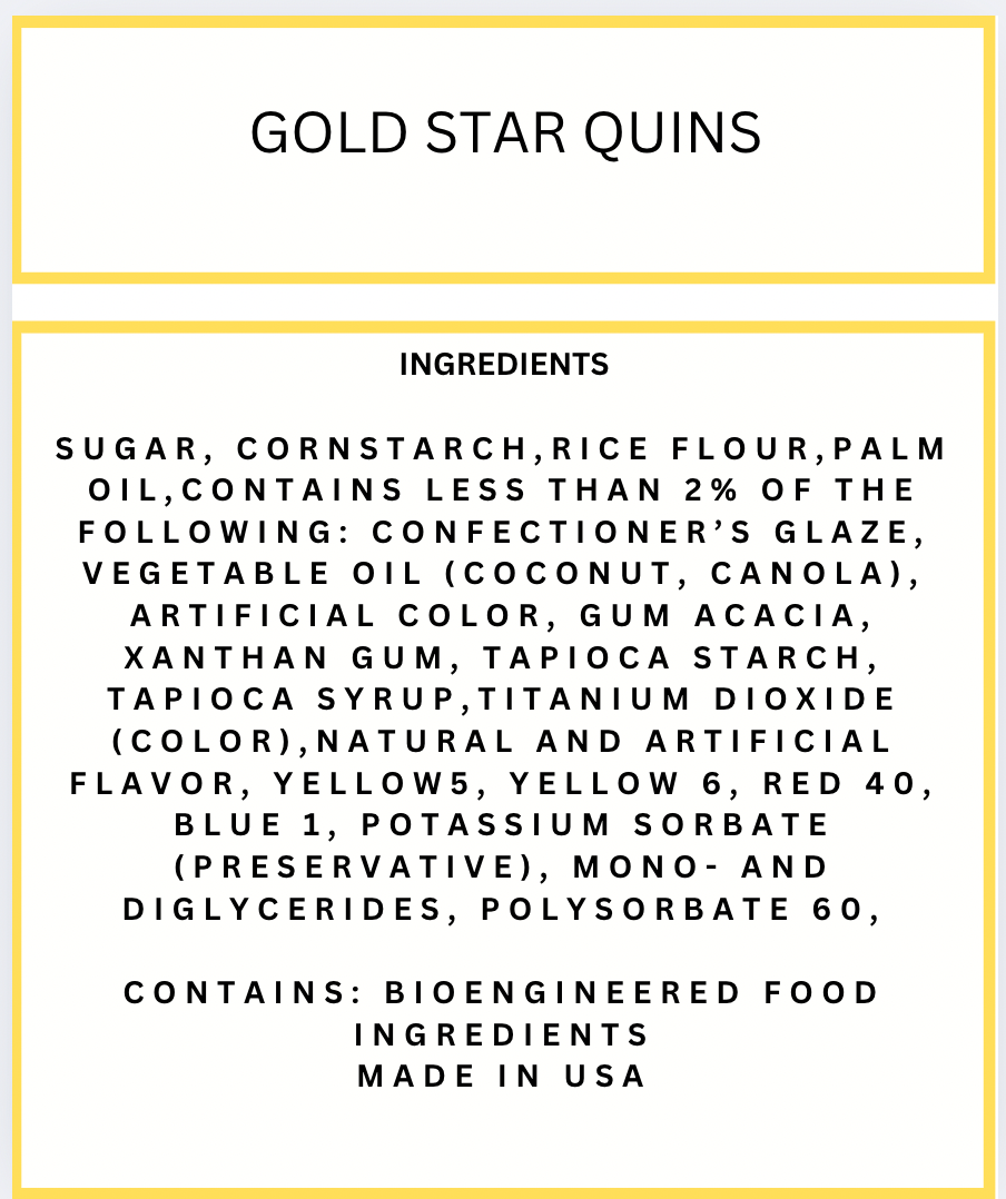 Gold Star Quins 4 oz